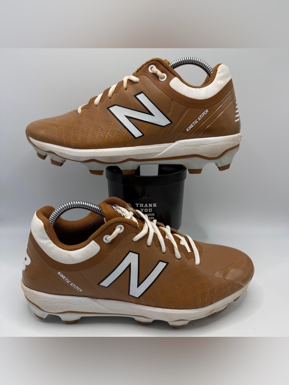 New Balance 4040 V5 Low Baseball Cleats Brown Tan Men’s Size 9- PL4040L5